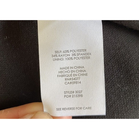 CAbi Abbott Jacket Blazer #3027 Puff Statement Sleeve Button Front Black Sz 4 - Picture 8 of 12